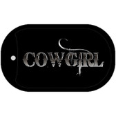 Cowgirl Wholesale Novelty Metal Dog Tag Necklace DT-1833