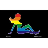 Mudflap Lady Rainbow Wholesale Novelty Metal Magnet