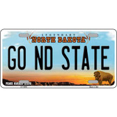 Go North Dakota State Wholesale Novelty Metal License Plate