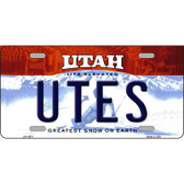Utes Wholesale Novelty Metal License Plate