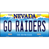 Go Raiders Nevada Wholesale Novelty Metal License Plate Tag