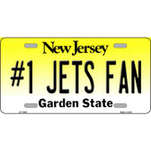 Number 1 Jets Fan Wholesale Novelty Metal License Plate Tag