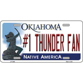 Number 1 Thunder Fan Wholesale Novelty Metal License Plate Tag