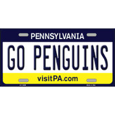 Go Penguins Wholesale Novelty Metal License Plate Tag