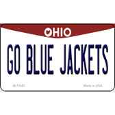 Go Blue Jackets Wholesale Novelty Metal Magnet M-13483