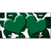 Green White Hearts Giraffe Oil Rubbed Wholesale Metal Novelty License Plate