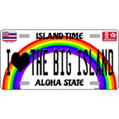 I Heart Big Island Wholesale Novelty Metal License Plate Tag