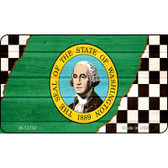 Washington Racing Flag Wholesale Novelty Metal Magnet M-13732