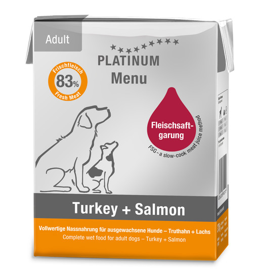 Menu Adult Turkey & Salmon 375g