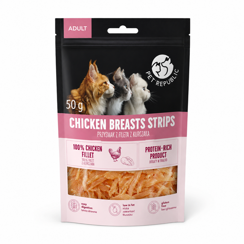 Pet Republic Chicken Breast Strips for cats 50g