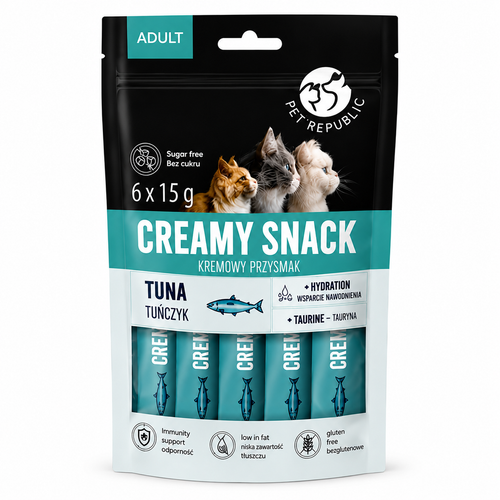 Pet Republic Creamy snacks for cats 6x15g (tuna)