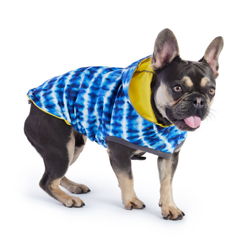 GF PET - Elasto-Fitreversable Raincoat - Yellow / Tie-dye