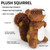 Plush squirrel - peanut butter - small