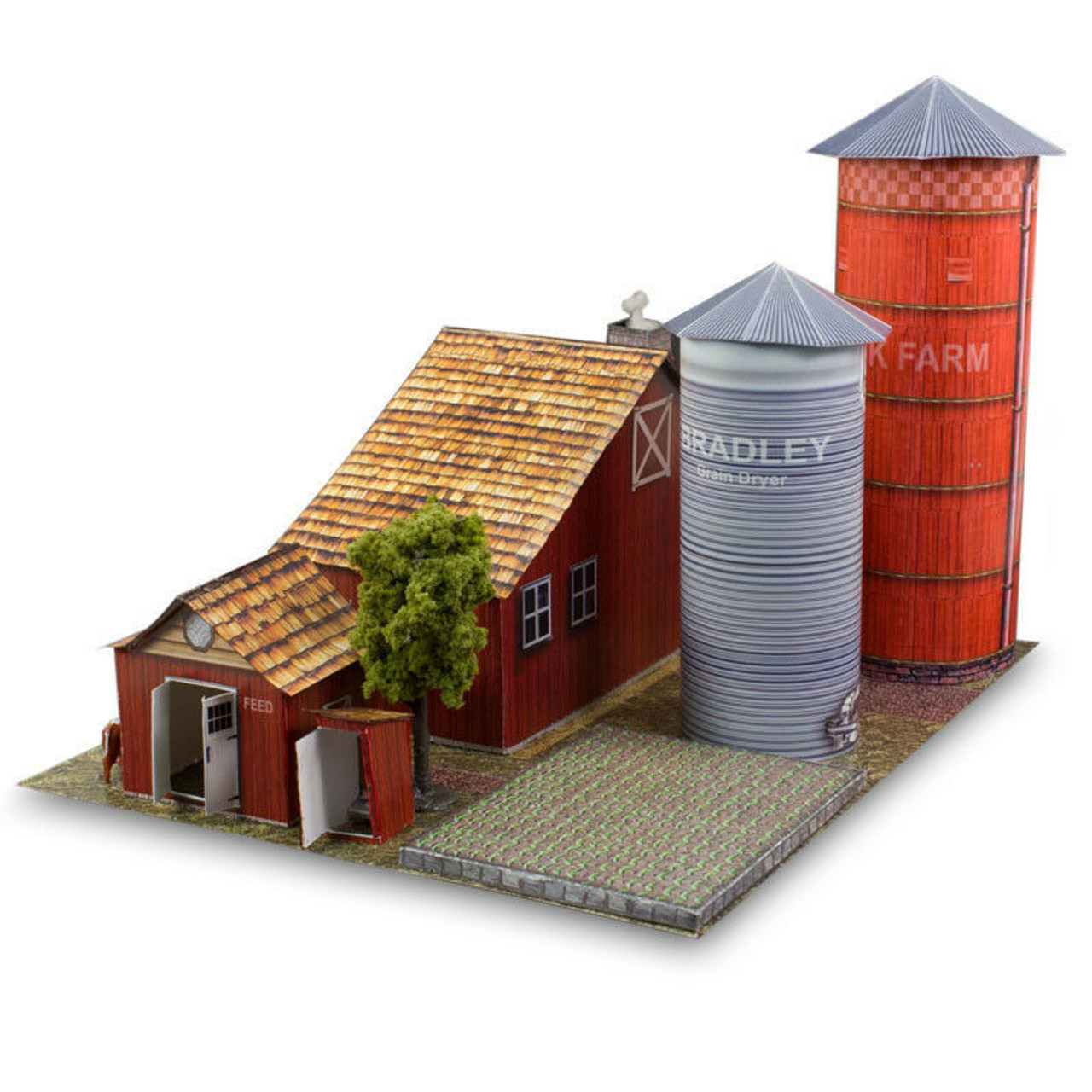 BK 8709 187 Scale "Farm Kit" Photo Real Scale Building Kit for Shop