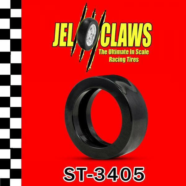 JelClaws ST 1053 1/32 Scale Slot Car Racing Tires (Rears) – Fits SCX AAR Cuda Wheels, Made In USA