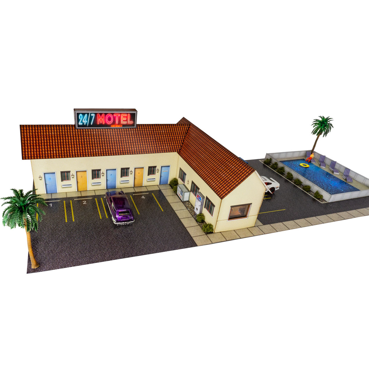 BK 4804 1:48 Scale Grain Dryers Building Kit – Photo Real O Gauge Farm Diorama Model