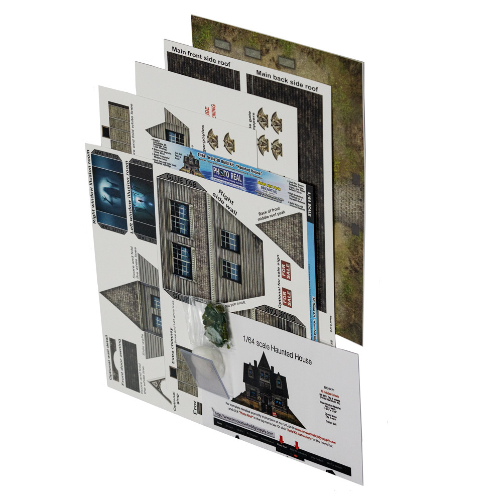 BK 6471 Haunted House for Building Kits by Innovative Hobby Supply