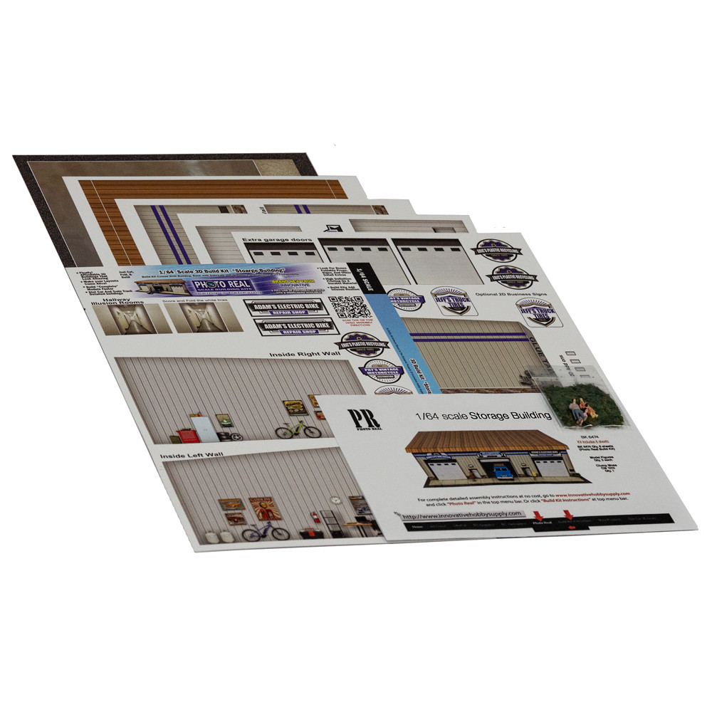 BK 6474 Storage Building for Building Kits by Innovative Hobby Supply