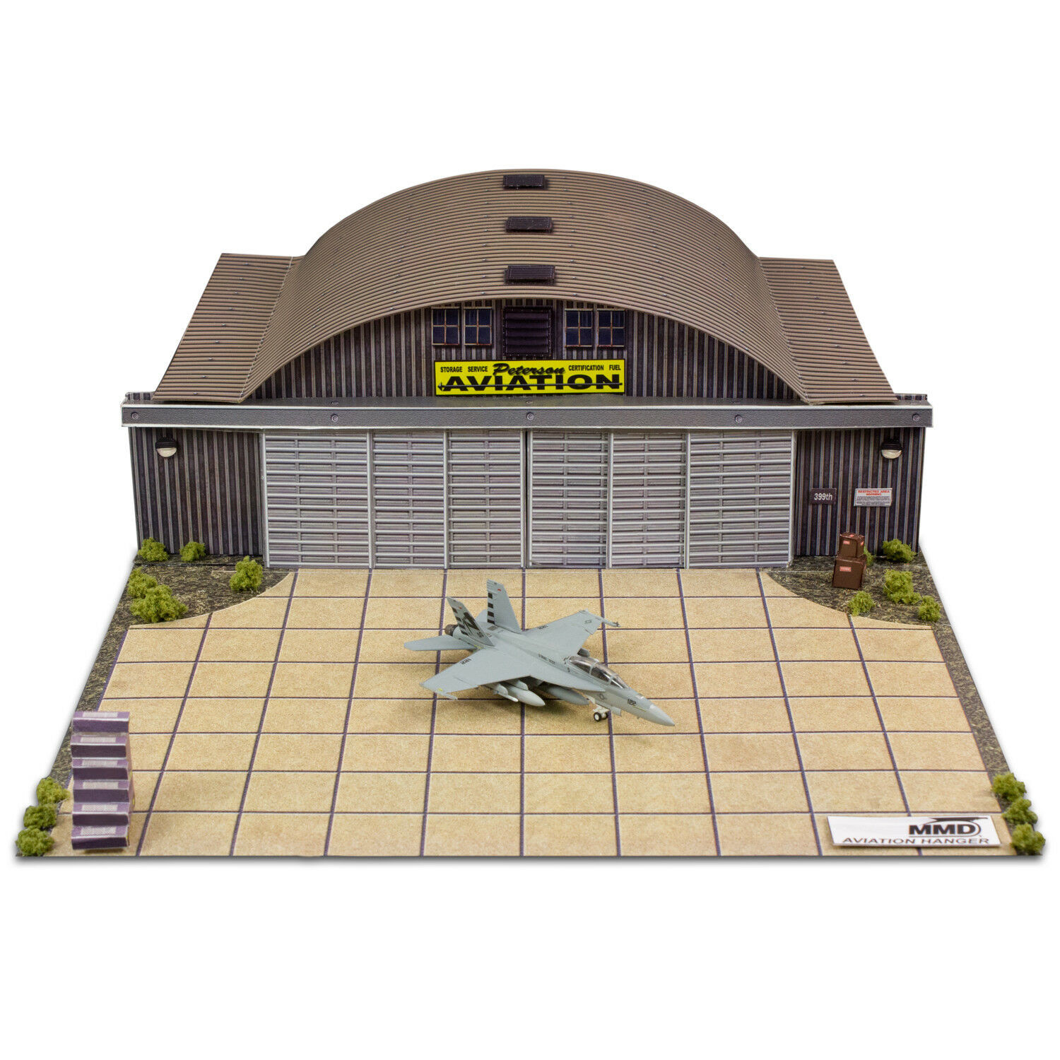 1/72, 1/64 HO Scale Aircraft Hangar Model Scenery Diorama Photo