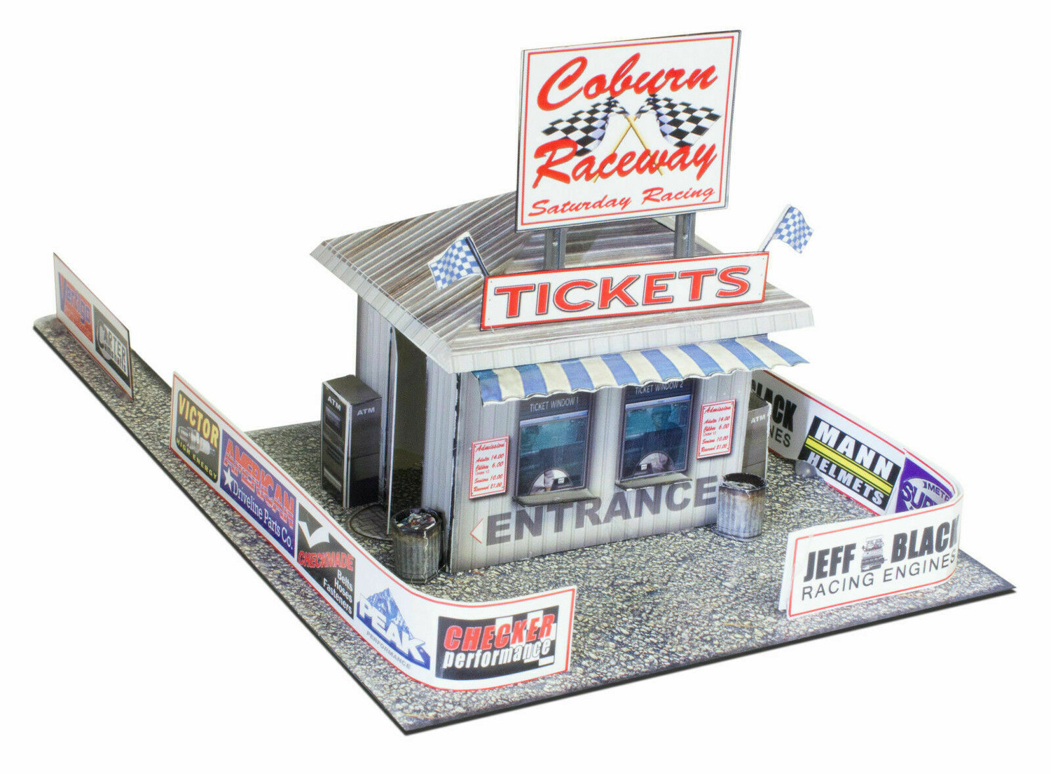 BK 3206 1:32 Scale Ticket & Gate Entrance Model Building Kit