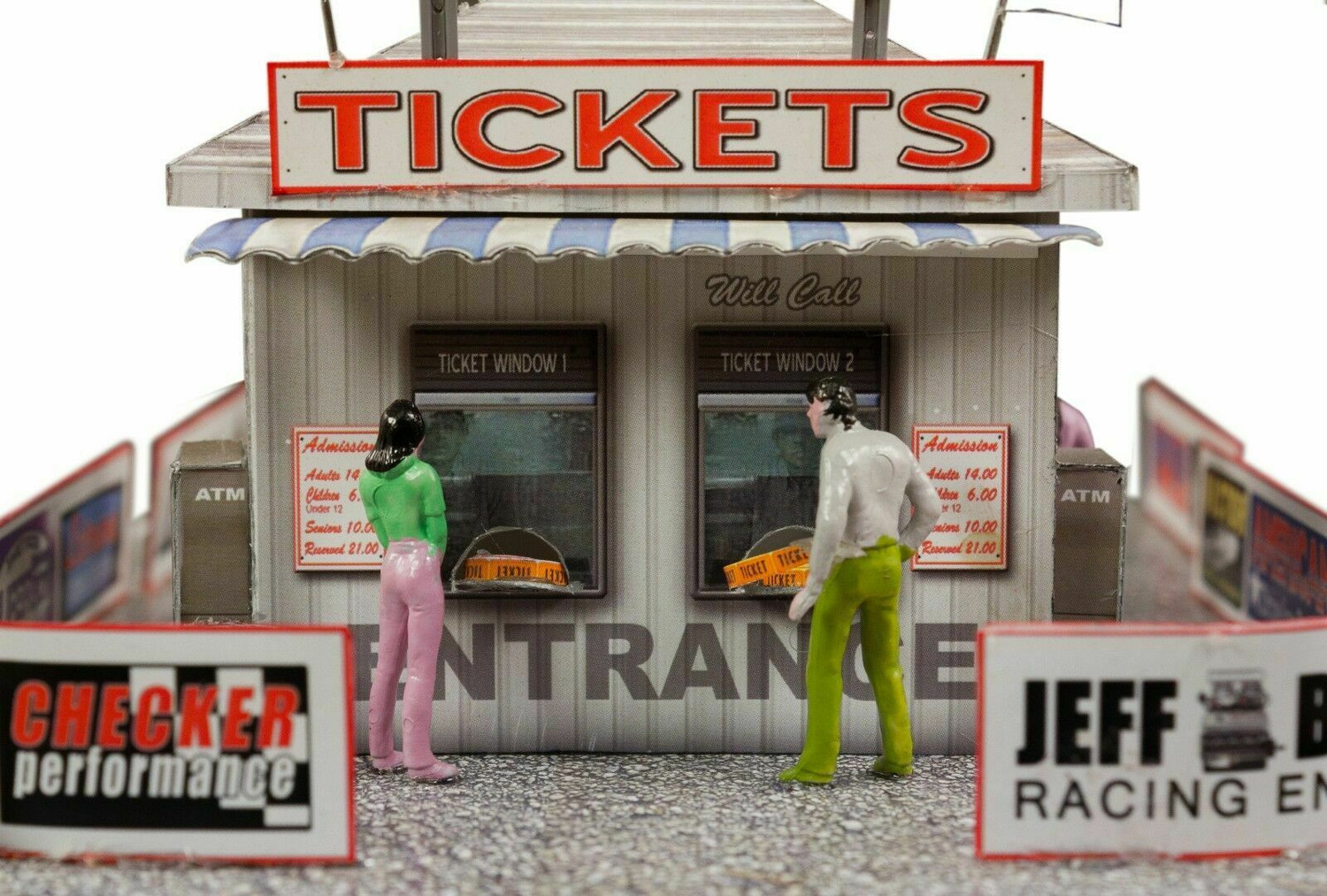 BK 3206 1:32 Scale Ticket & Gate Entrance Model Building Kit