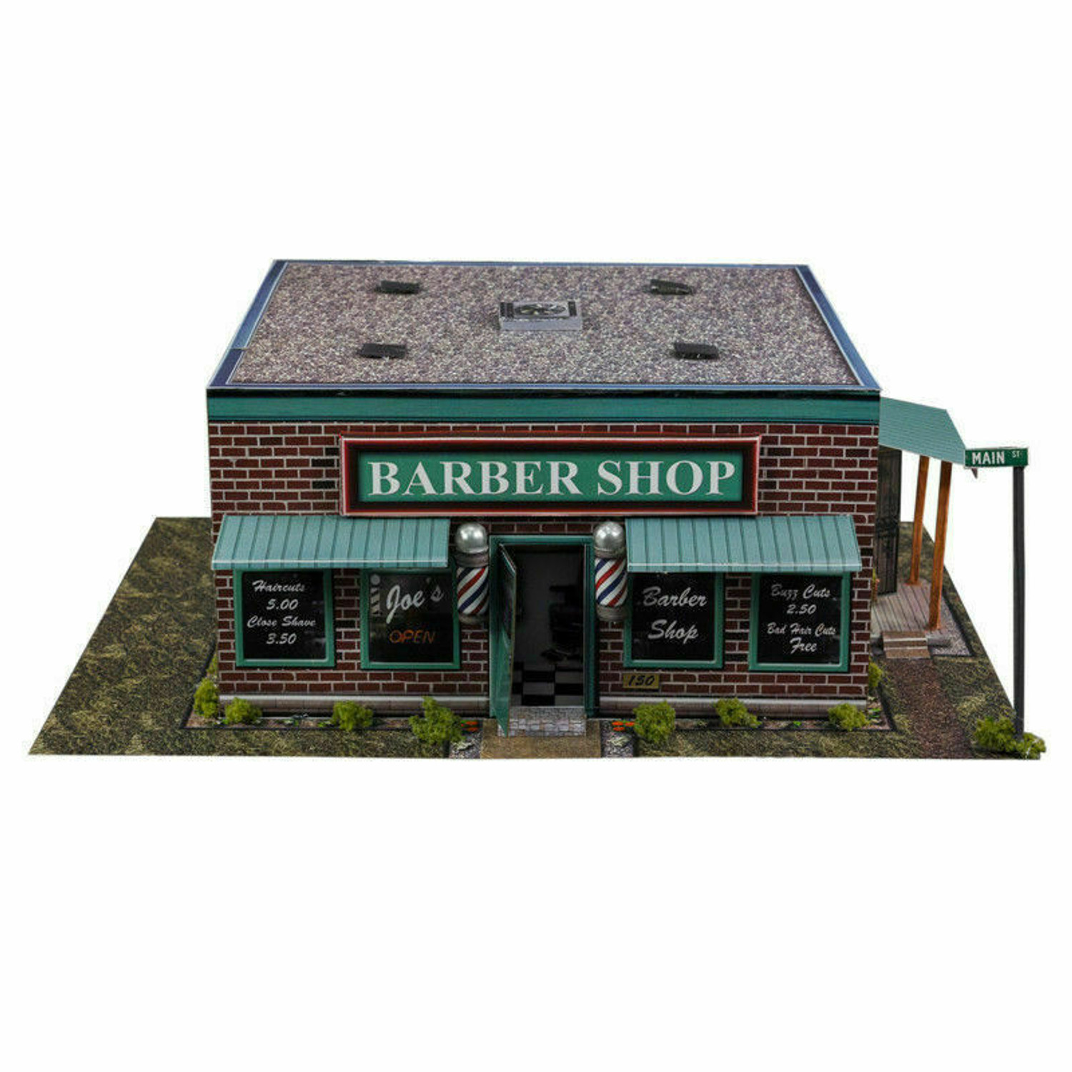 BK 3209 1:32 Scale Barber Shop Building Kit