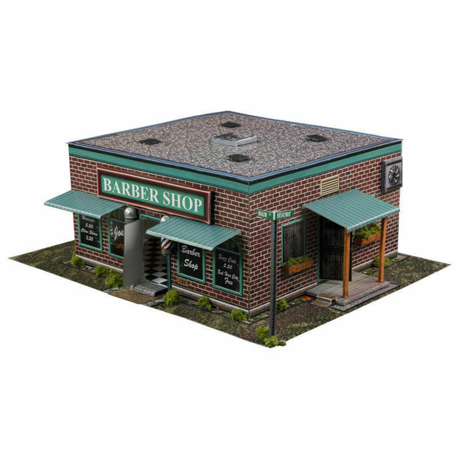 BK 3209 1:32 Scale Barber Shop Building Kit