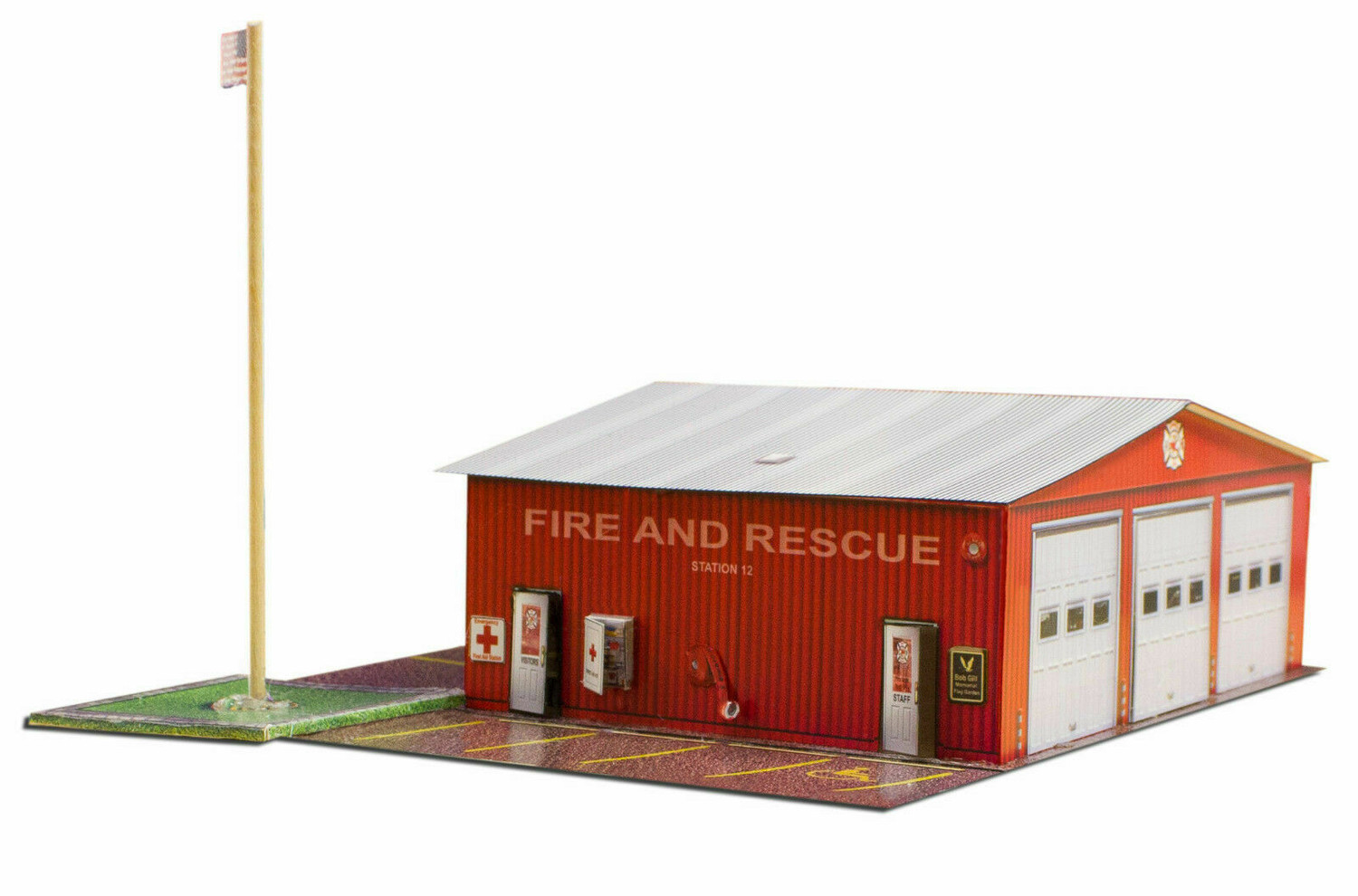 BK 3214 1:32 Scale Fire Department Building Kit