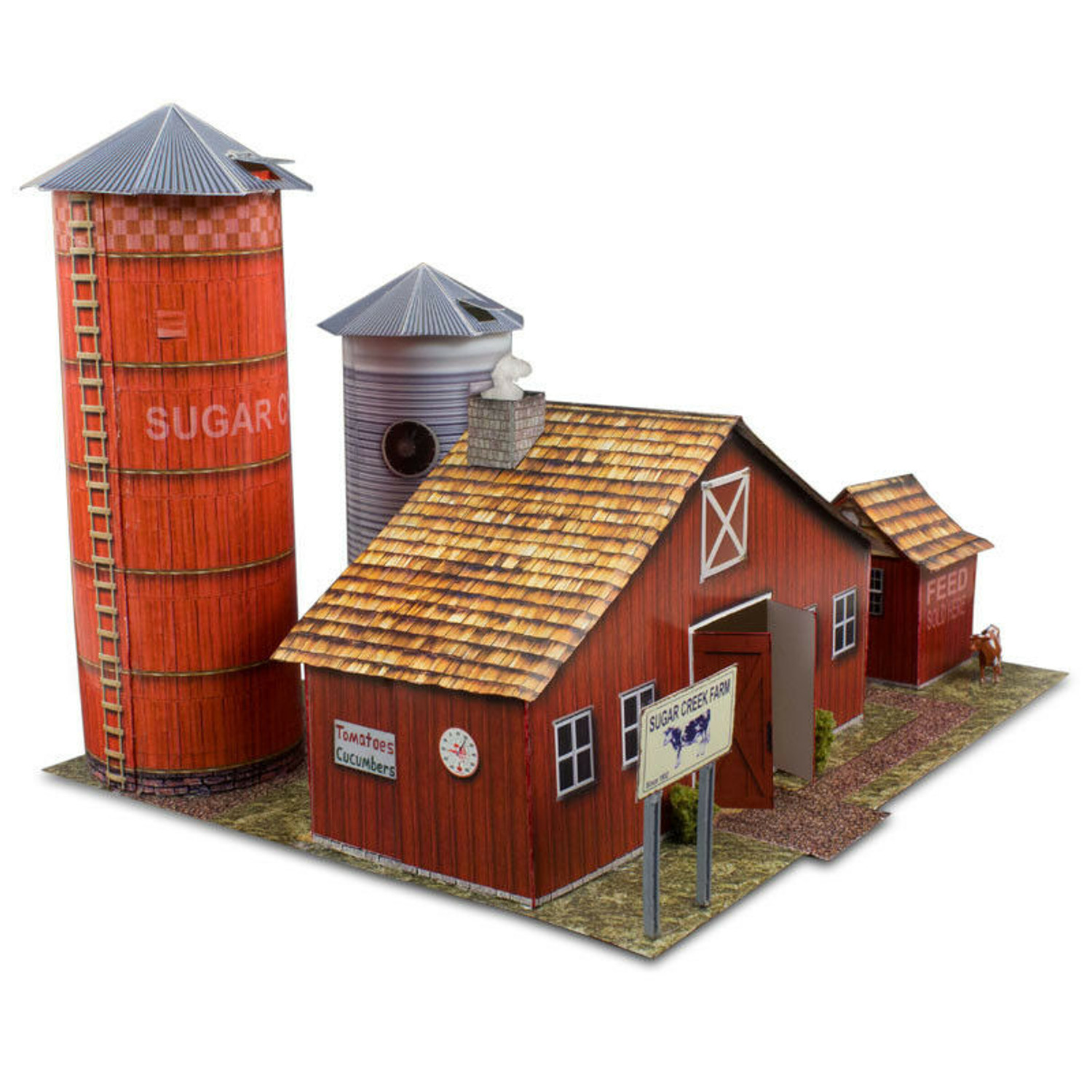 BK 4805 1:48 Scale "Sugar Creek Vintage Farm" Photo Real Scale Building Kit