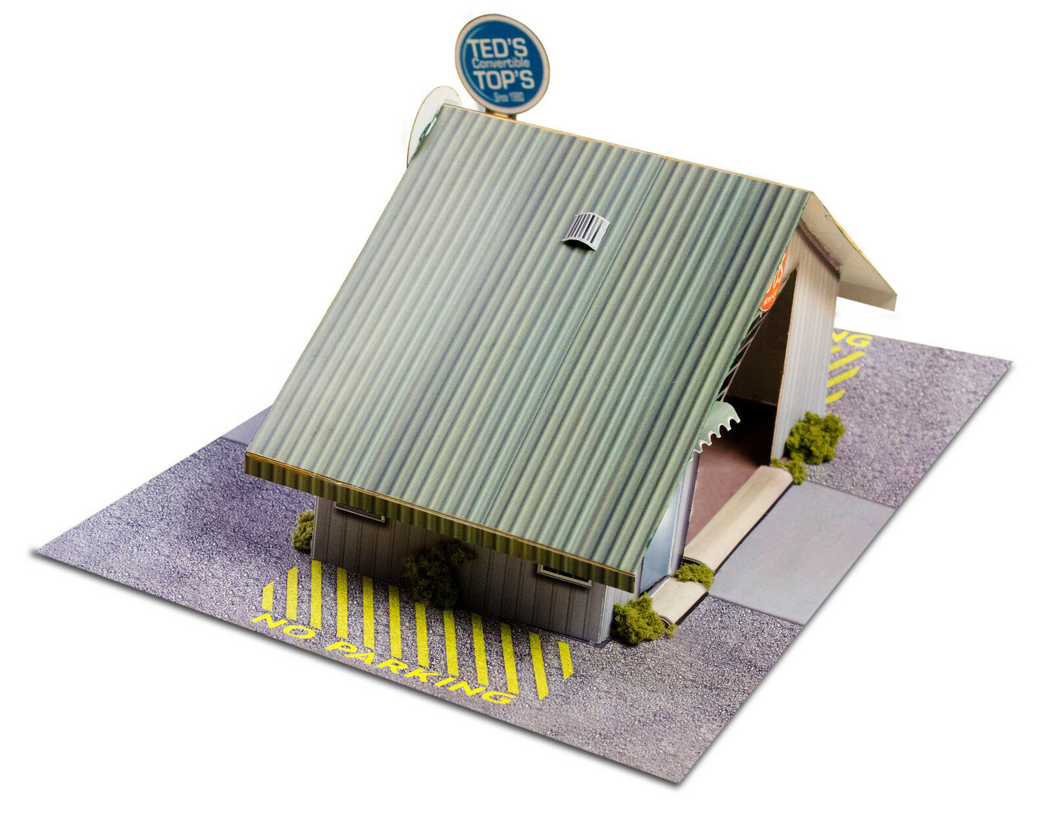 BK 4810 1:48 Scale "Commercial Steel Garage" Photo Real Scale Building Kit