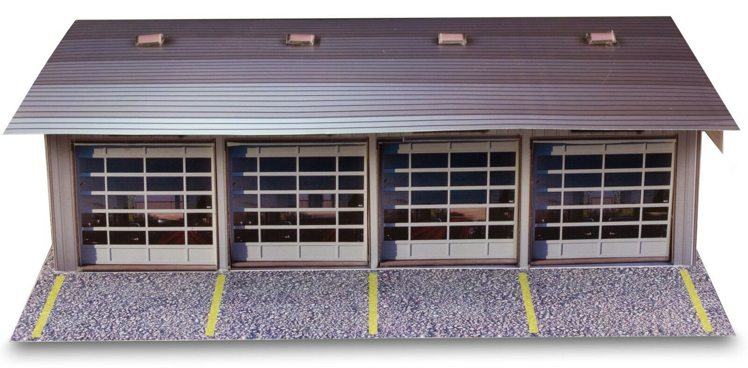 BK 4811 1:48 Scale "4 Stall Pit Garage" Photo Real Scale Building Kit