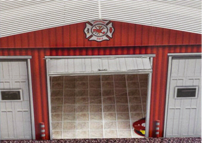 BK 4814 1:48 Scale "Fire Department" Photo Real Scale Building Kit