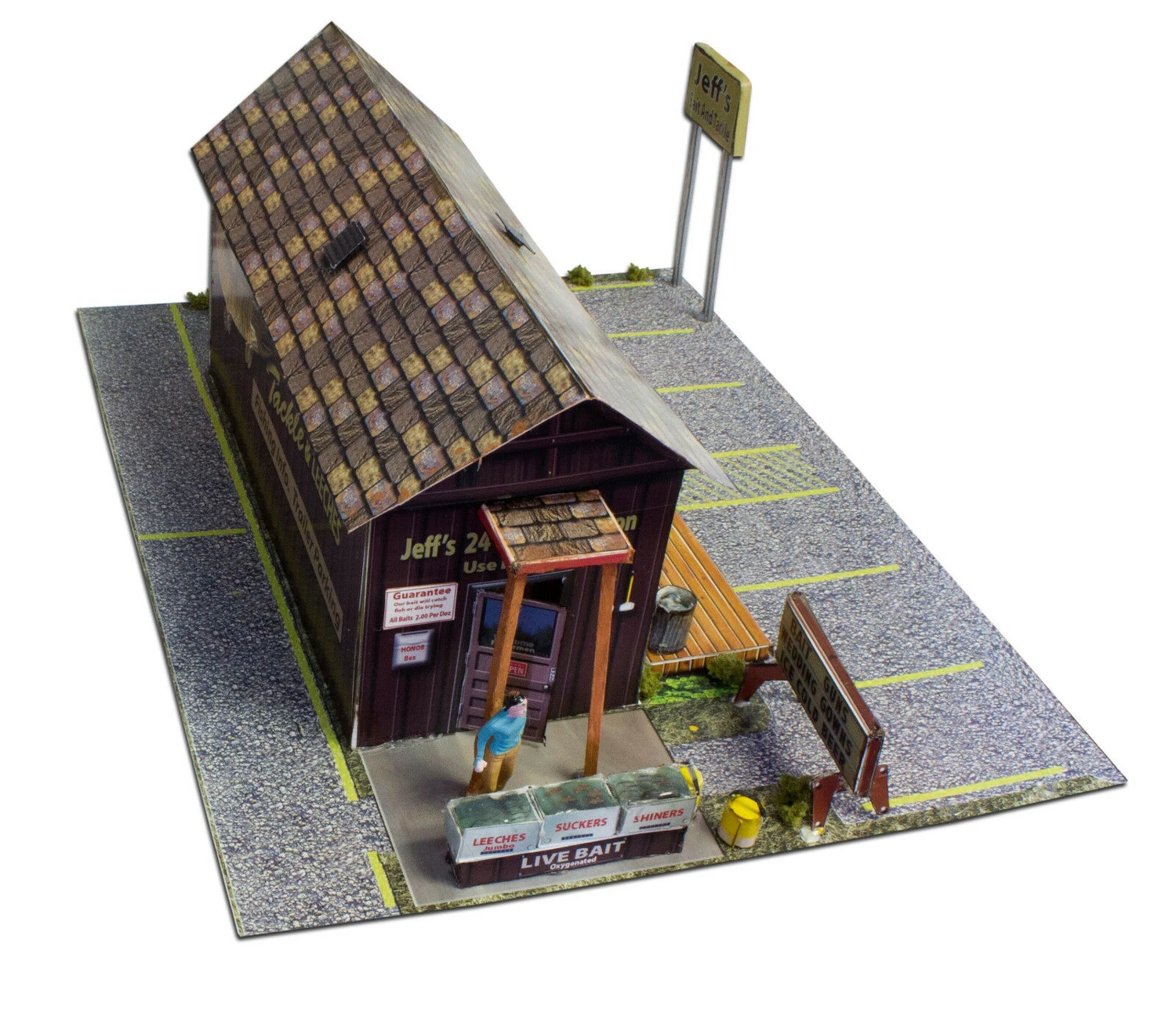 BK 4815 1:48 Scale "Bait Shop" Photo Real Scale Building Kit