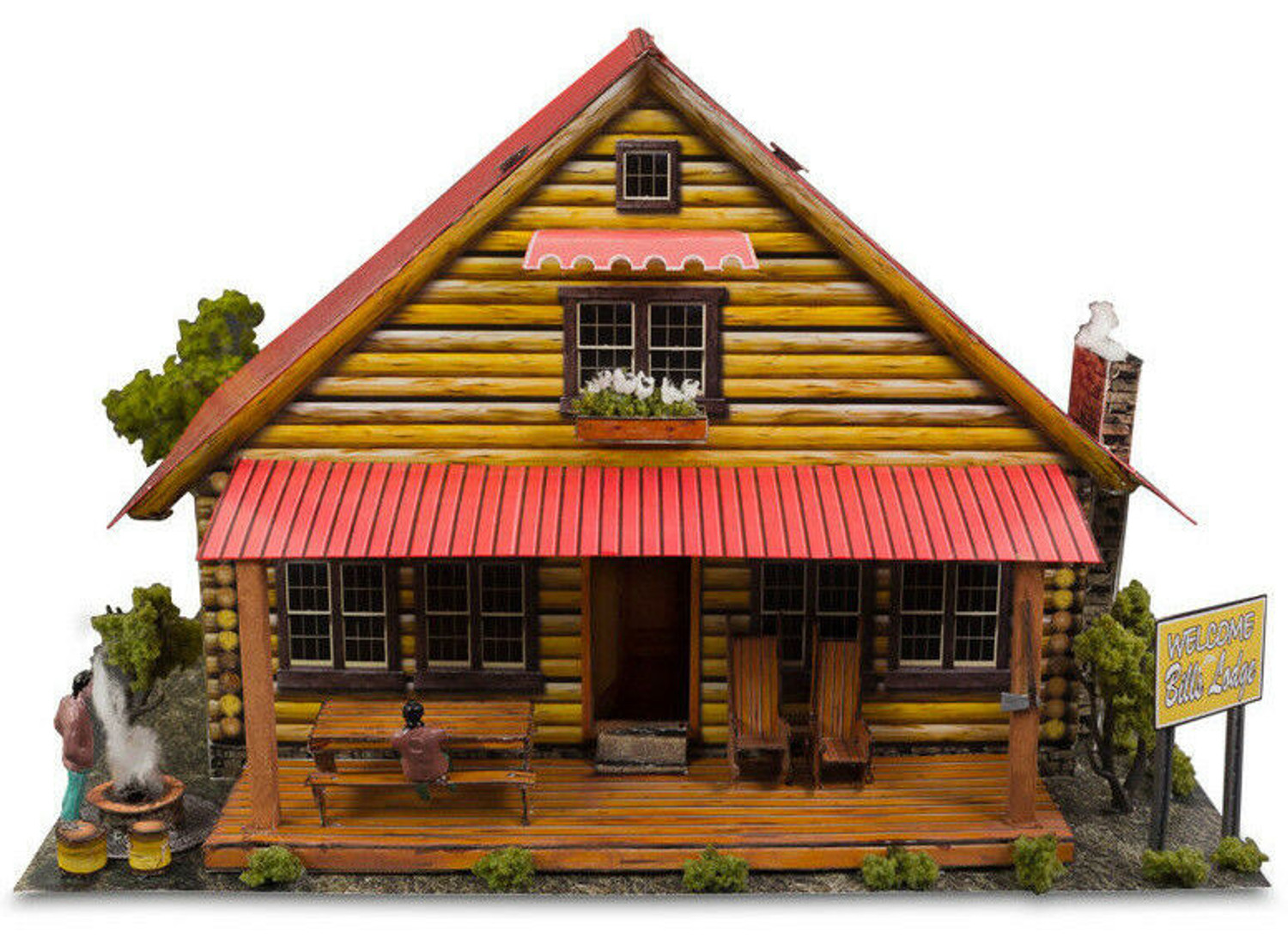 BK 4816 1:48 Scale "Log Cabin" Photo Real Scale Building Kit