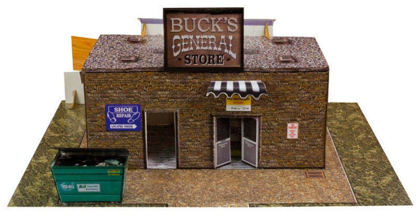BK 4818 1:48 Scale "General Store" Photo Real Scale Building Kit