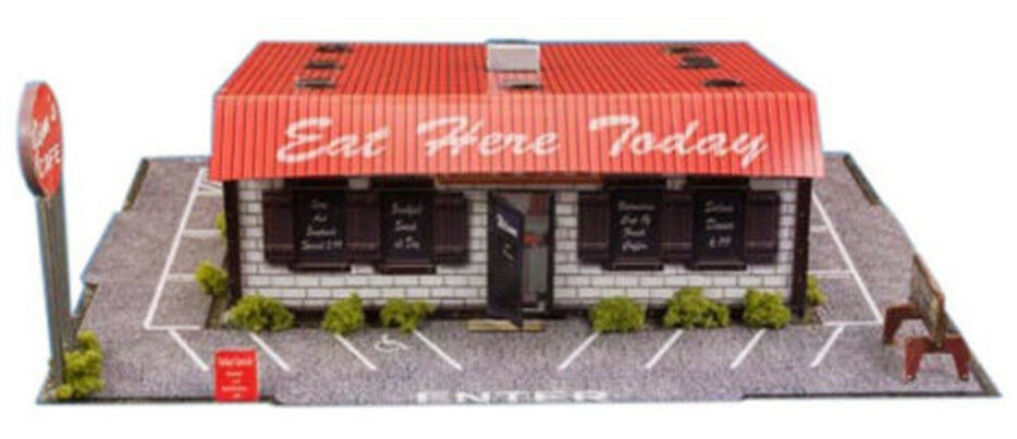 BK 4820 1:48 Scale "Diner" Photo Real Scale Building Kit