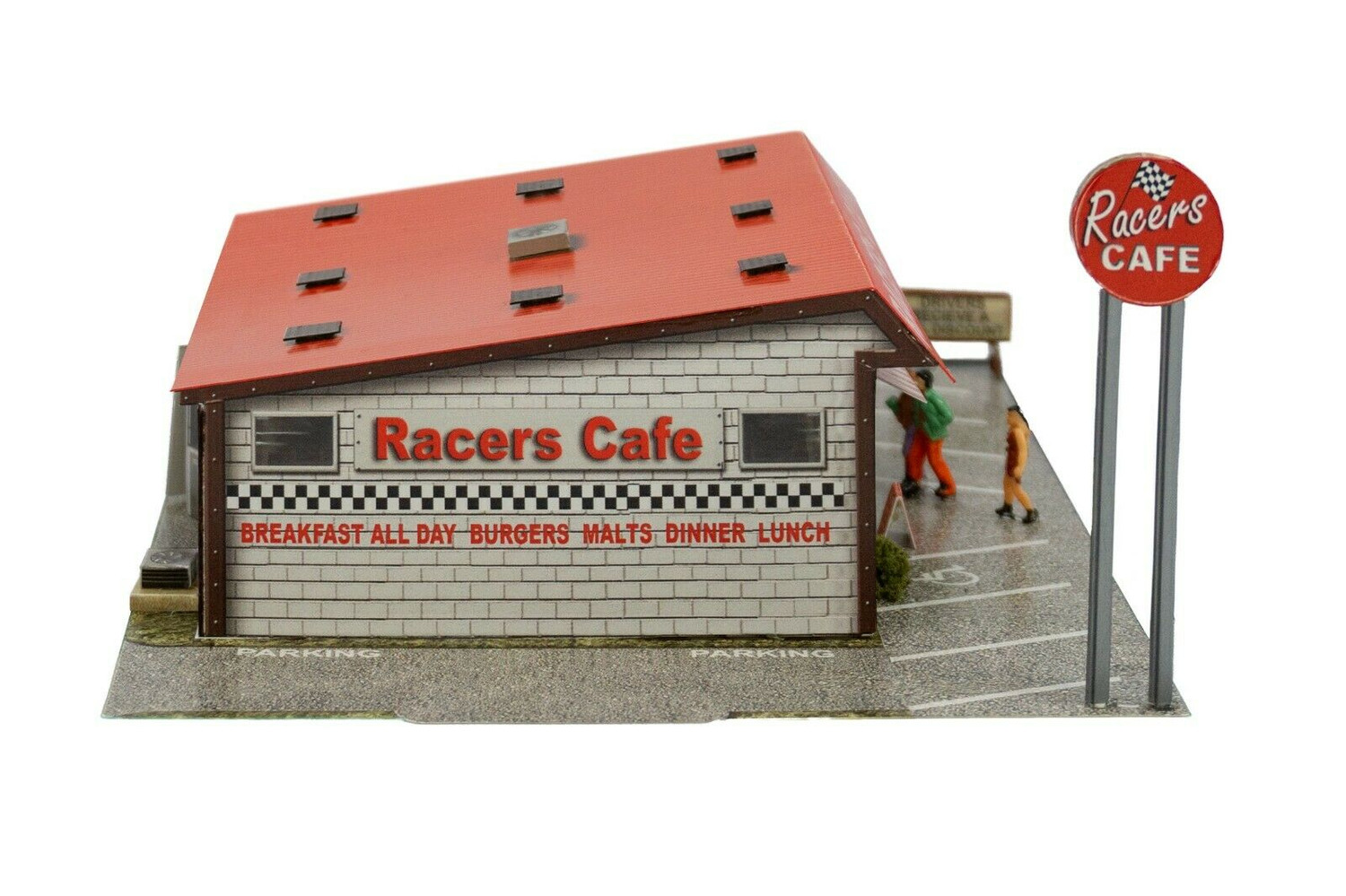 BK 4837 1:48 Scale Raceway Cafe Model Building Kit