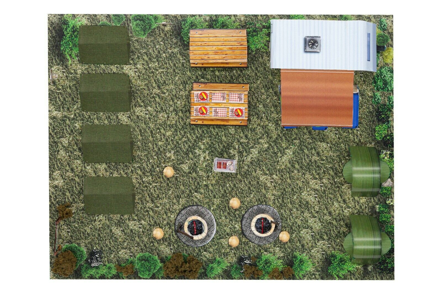 BK 4838 1:48 Scale Scout Camp Model Building Kit for Shop All by