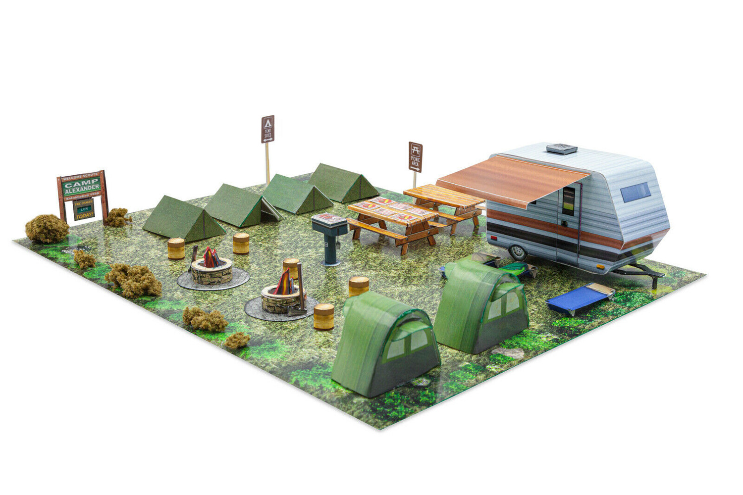 BK 4838 1:48 Scale Scout Camp Model Building Kit