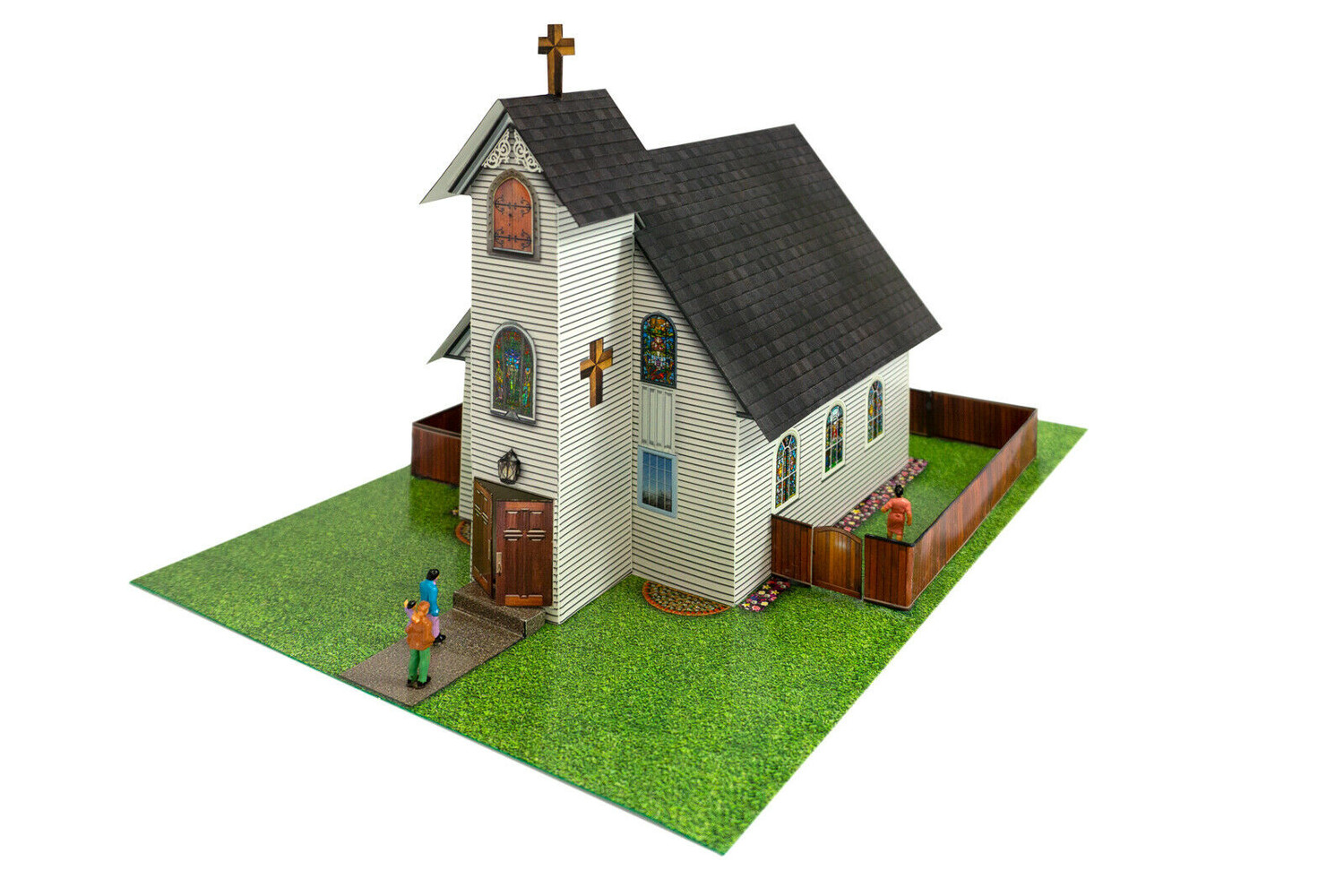 BK 4839 1:48 Scale Church Model Building Kit