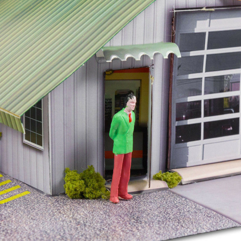 BK 6410 1:64 Scale "Commercial Garage" Photo Real Scale Building Kit