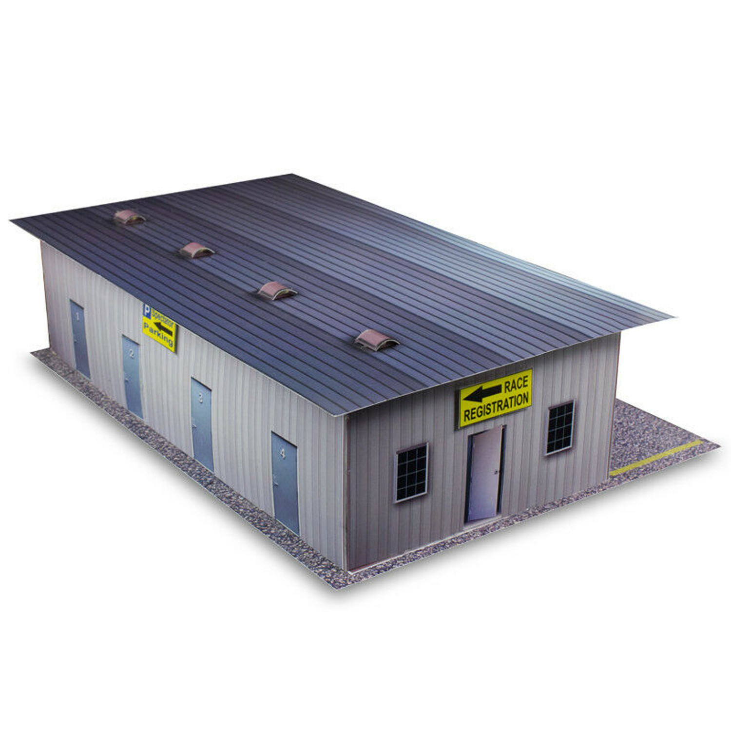 BK 6411 1:64 Scale "4 Stall Pit Garage" Photo Real Scale Building Kit