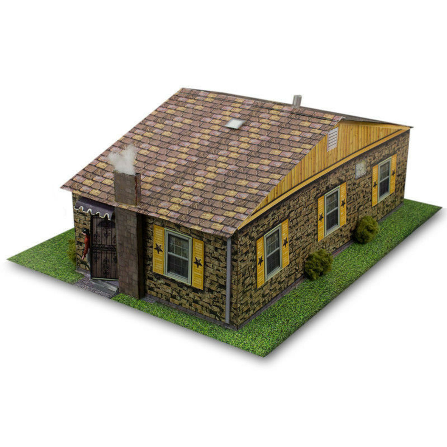 BK 6412 1:64 Scale "Sandstone Rambler House" Photo Real Scale Building Kit