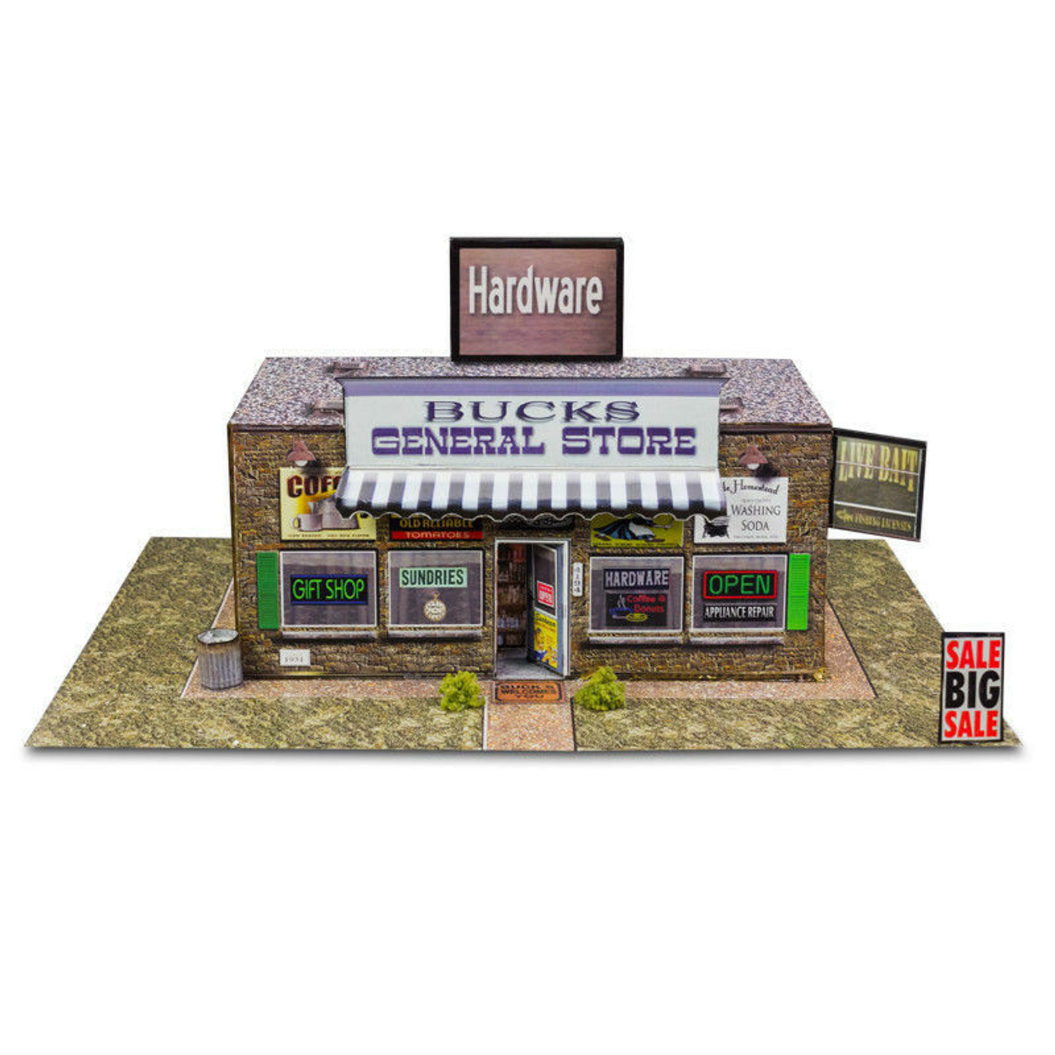 BK 6418 1:64 Scale "General Store" Photo Real Scale Building Kit
