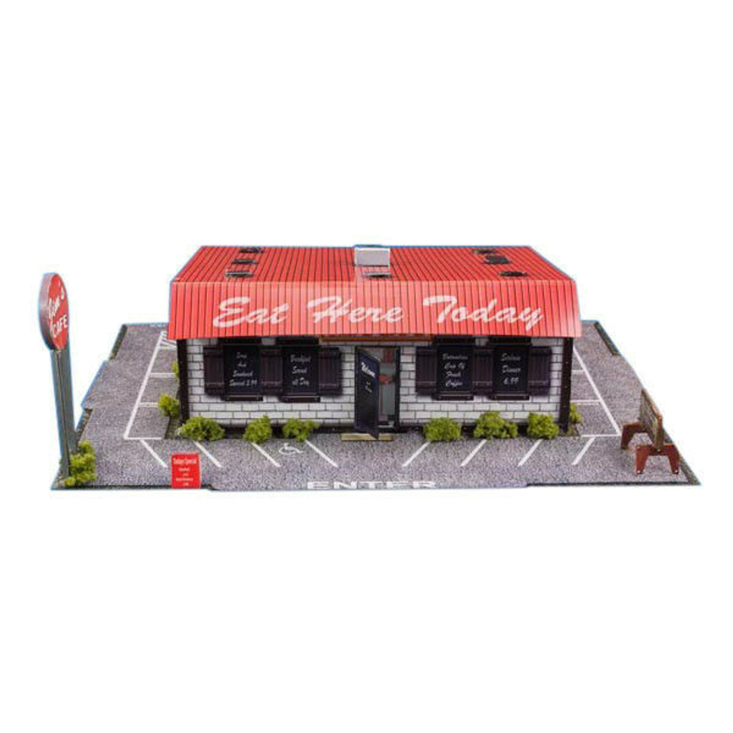 BK 6420 1:64 Scale "Diner" Photo Real Scale Building Kit