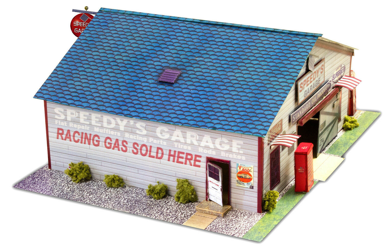 BK 6422 1:64 Scale "Speedy's Garage" Photo Real Scale Building Kit