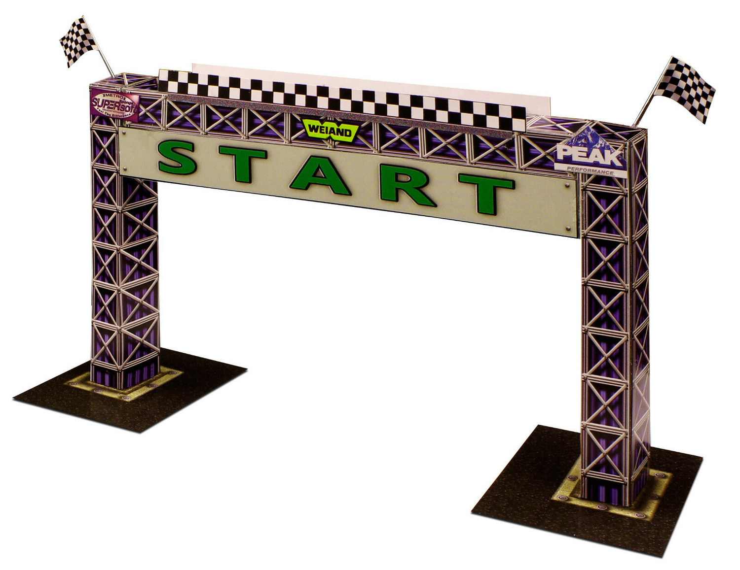 BK 6426 1/64 Slot Car HO "Start Gantry" Photo Real Fits Aurora AFX race tracks