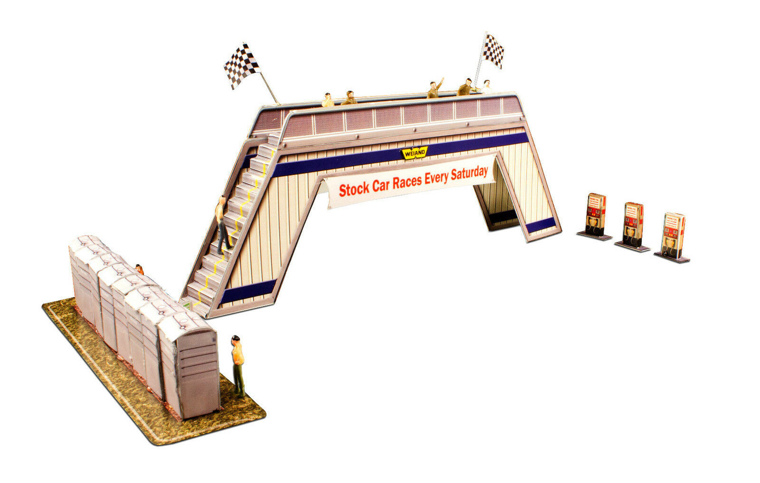BK 6428 1/64 Slot Car HO "Pedestrian Bridge" Photo Real Fits Aurora AFX