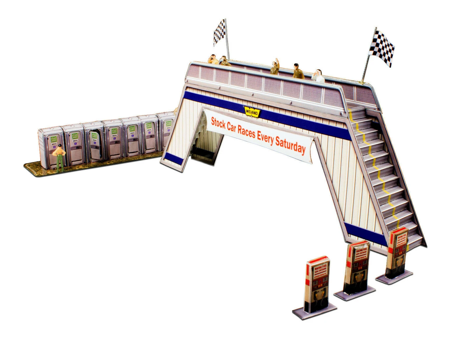 BK 6428 1/64 Slot Car HO "Pedestrian Bridge" Photo Real Fits Aurora AFX