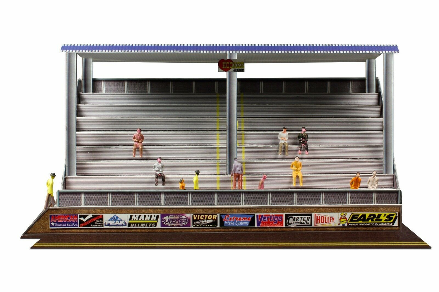 BK 6431 1/64 Slot Car HO "Modern Bleachers" Photo Real Fits Aurora AFX race tracks